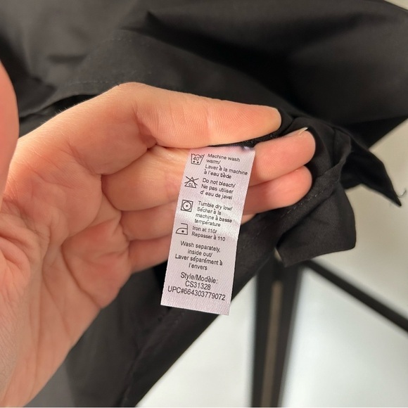 [17.5] George Men’s Classic Black Business Casual Long Sleeve Button Down Shirt - Picture 9 of 9